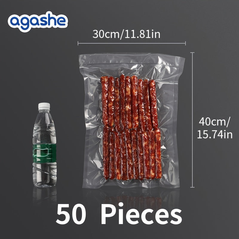 50 dona Og'ir Vaznli Suvni Yopish uchun Qoplar, Oziq-ovqatni Saqlash, Pichoqga chidamli, Muzlatgichda Saqlash