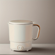 Olla eléctrica plegable de acero inoxidable portátil mini para arroz para 1-2 personas