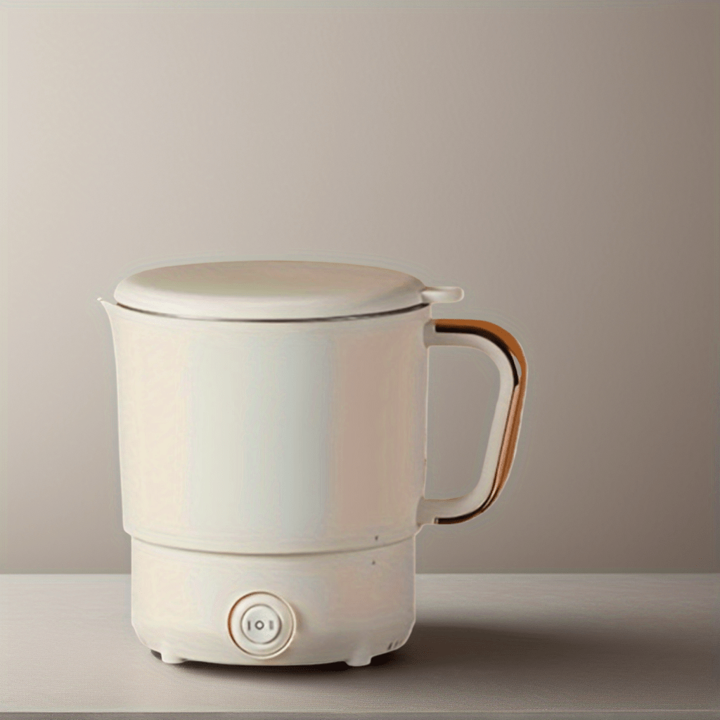 Olla eléctrica plegable de acero inoxidable portátil mini para arroz para 1-2 personas