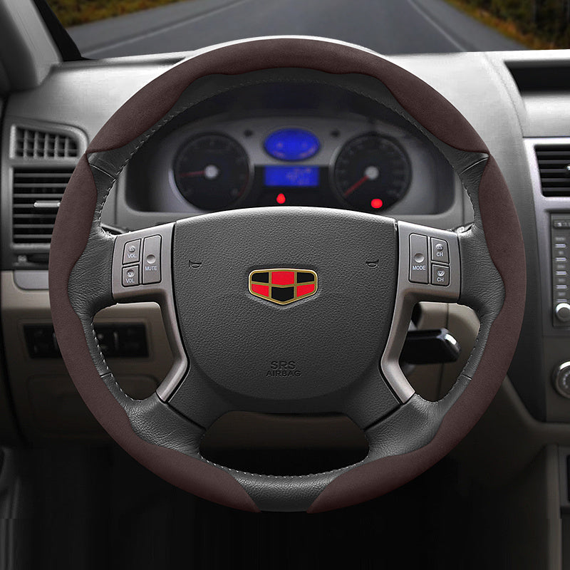 Universal Fleece Anti-Slip Ultra-Thin Steering Wheel Cover for All Seasons