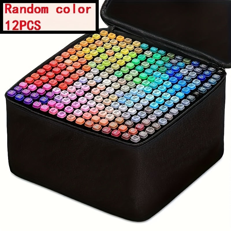 Alcohol-Based Felt Pens Set for Manga Sketching Dual Brush Art Markers for Drawing