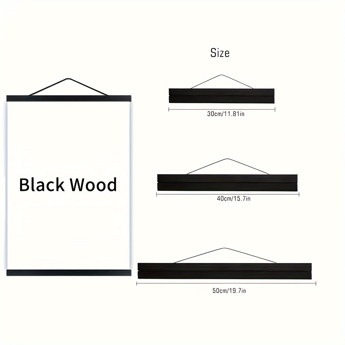 Деревянные магнитные зажимы для подвешивания постеров, холстов и фотографий.