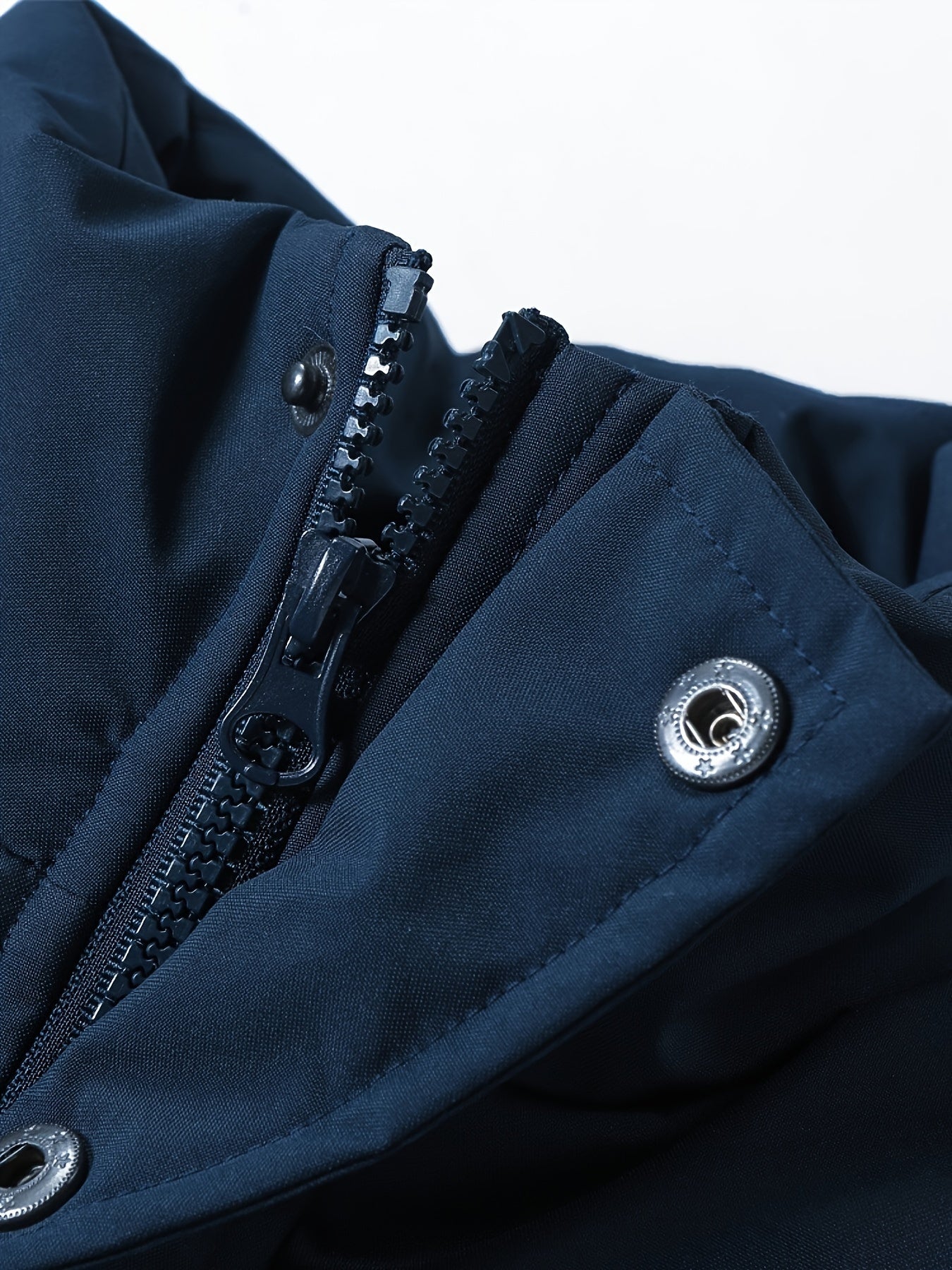 Men's Polyester Vest with Stand Collar Full Zip Solid Color Casual Autumn Winter