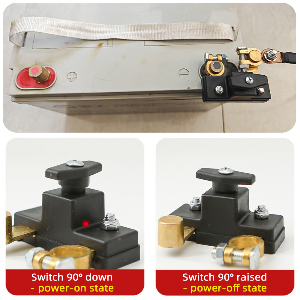 Universal Battery Brass Negative Power Off Switch 12-24V Kill Switch