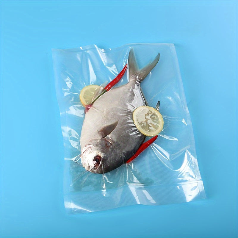 4 ta BPA-siz vakuum yopish uchun roll paketlar to'plami, 5m uzun, oziq-ovqat saqlash, taom tayyorlash, sous vide