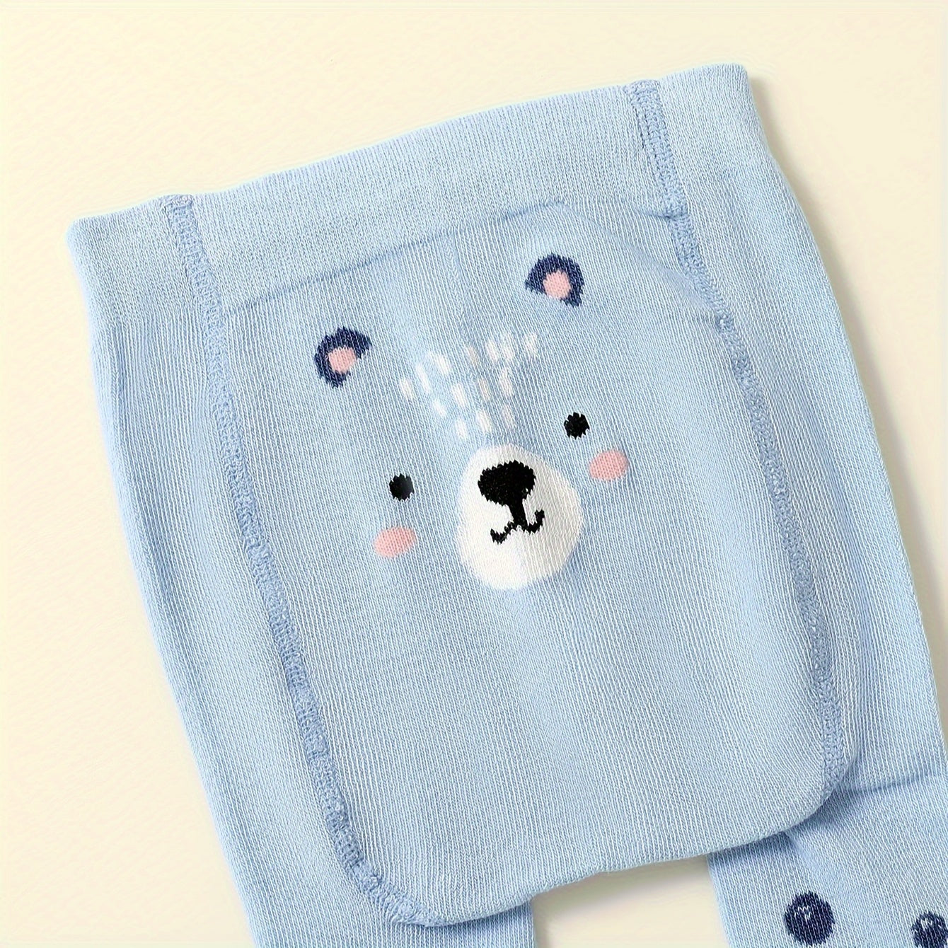 "Трехпарные вязаные колготки для девочек-дошкольников с милыми принтами животных, изготовленные из хлопкового смеси для весенне-осеннего периода для мягкого тепла. Только ручная стирка. Состав: полиэстер и спандекс."