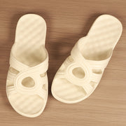 Women's Hollow Out Flat Slides Solid Color Summer Outdoor Shoes