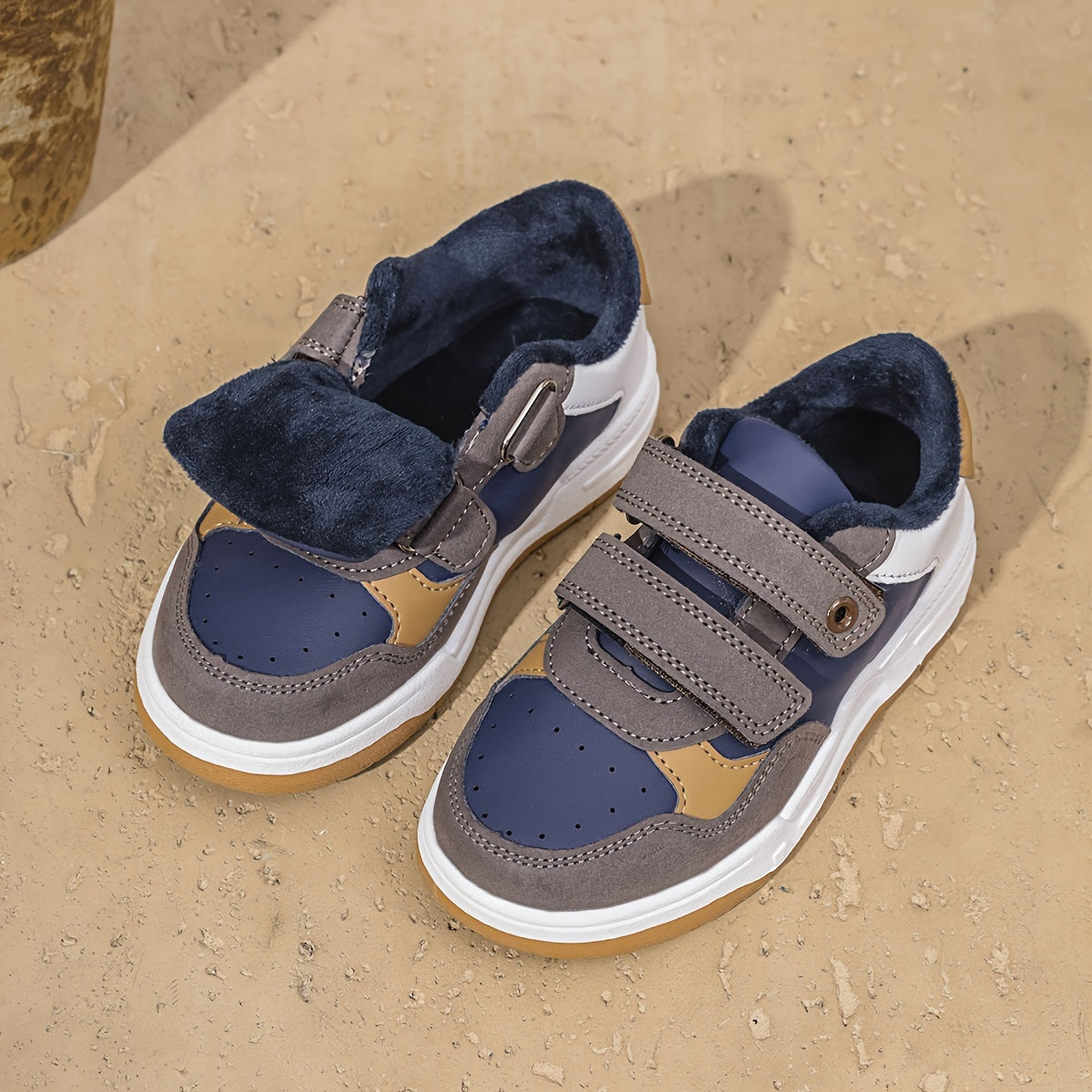 Мужские повседневные обувь с флисовой подкладкой для спорта и повседневной носки