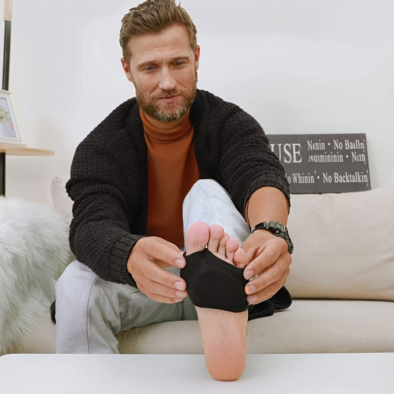 Unisex Soft Fabric Metatarsal Pads Foot Support Cushions Pair