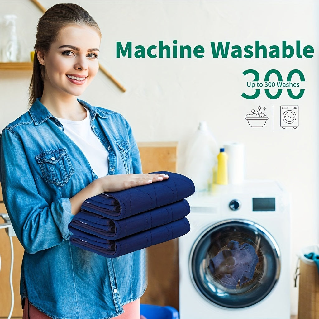 Washable Incontinence Pad for Elderly Microfiber Non-Slip Ultra-Absorbent Bed Protector