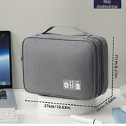 Polyester Digital Accessories Organizer Bag for Cables Headphones Hard Drive and Makeup