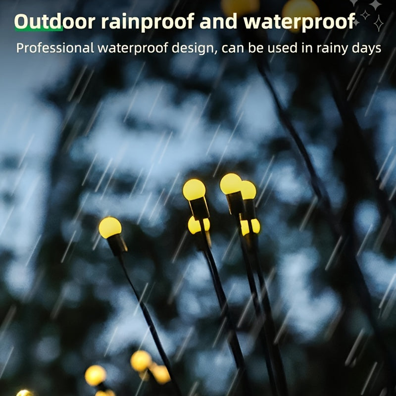 Solar LED Firefly Lights Outdoor Garden Decoration Waterproof IP65 Pack of 4 8 12