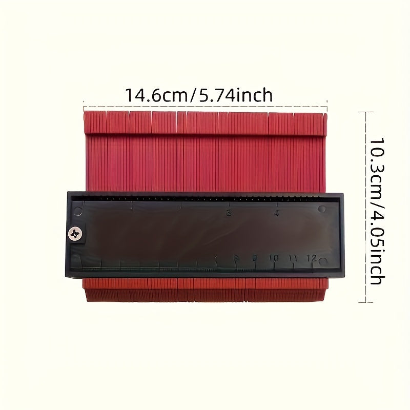 Contouring Gauge Plastic Shape Duplicator for Woodworking and Tiles
