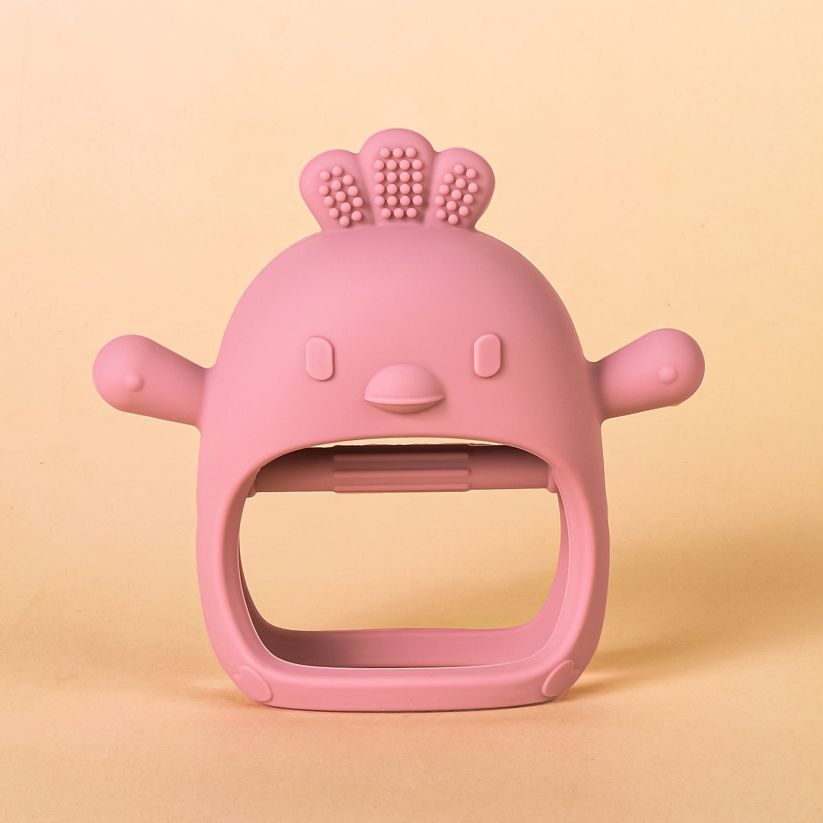 Baby Silicone Teether for Babies with Animal Designs Rabbit and Chick BPA Free Soft Texture