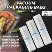 Vacuum Sealer Bags 3m Food Storage Bags BPA-Free 7-Layer Diamond Pattern
