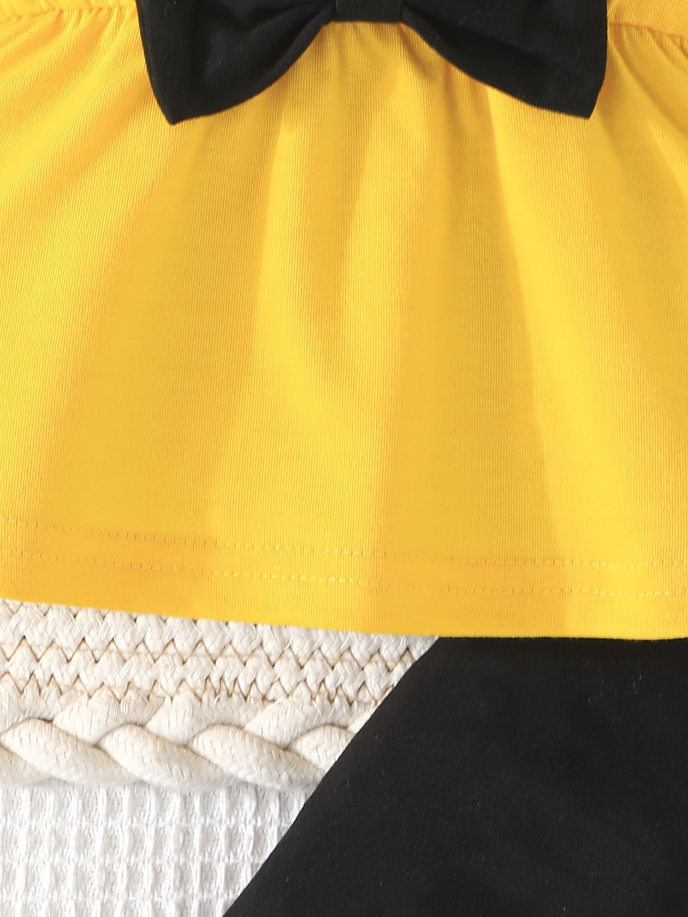 Kichkina qizlar uchun uzun qoʻlli multfilm qushchasi kiyim toʻplami, polyester spandex, kundalik va tashqarida foydalanish uchun