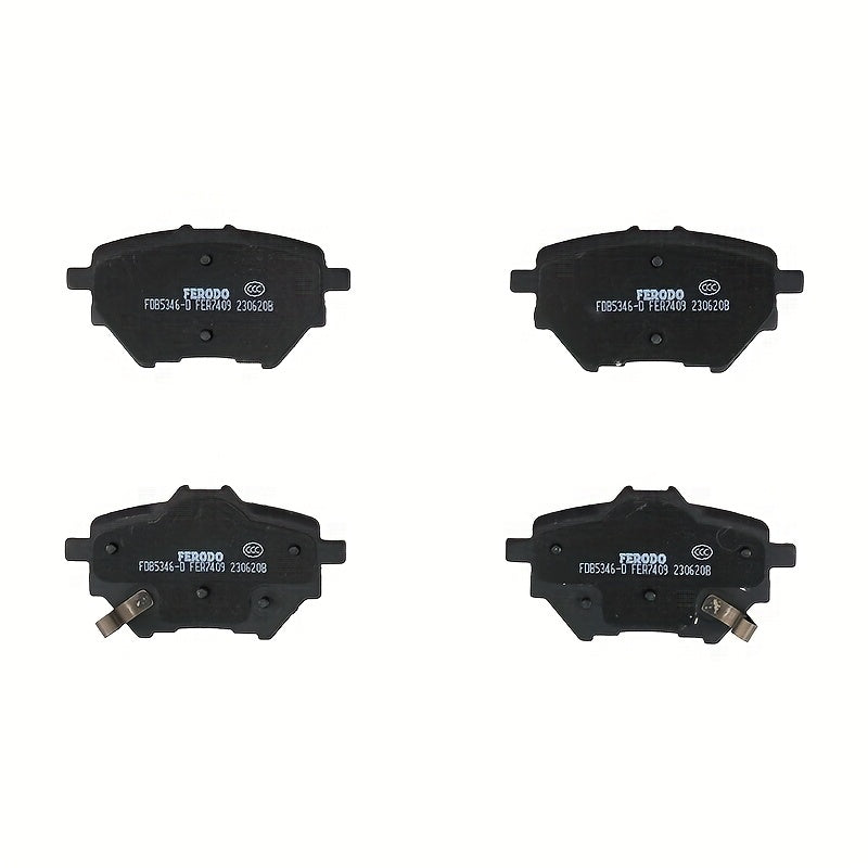 Set of 4 High-Performance Replacement Brake Pads for Electric Vehicles