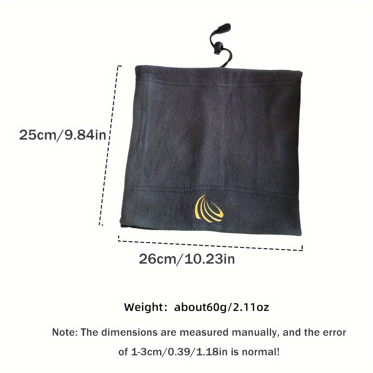 Unisex Polyester Fleece Neck Gaiter Multi-Use Winter Scarf for Skiing Hiking Biking