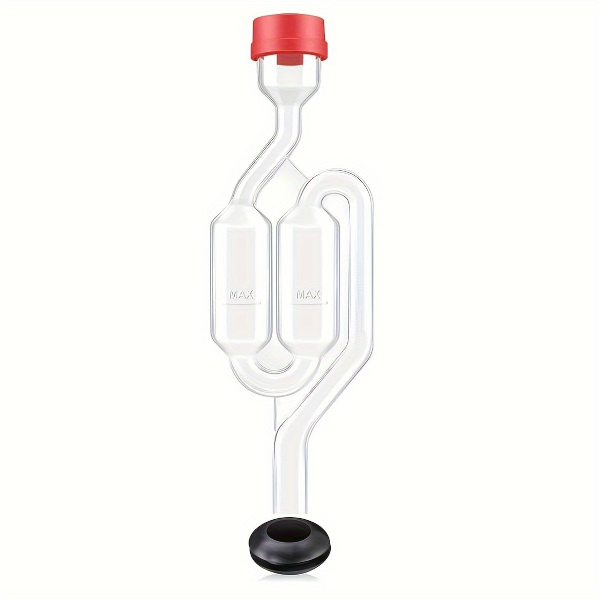 Home Brewing Fermentation Airlock Kit for Wine and Beer Making with Twin Bubble Airlock and Grommet