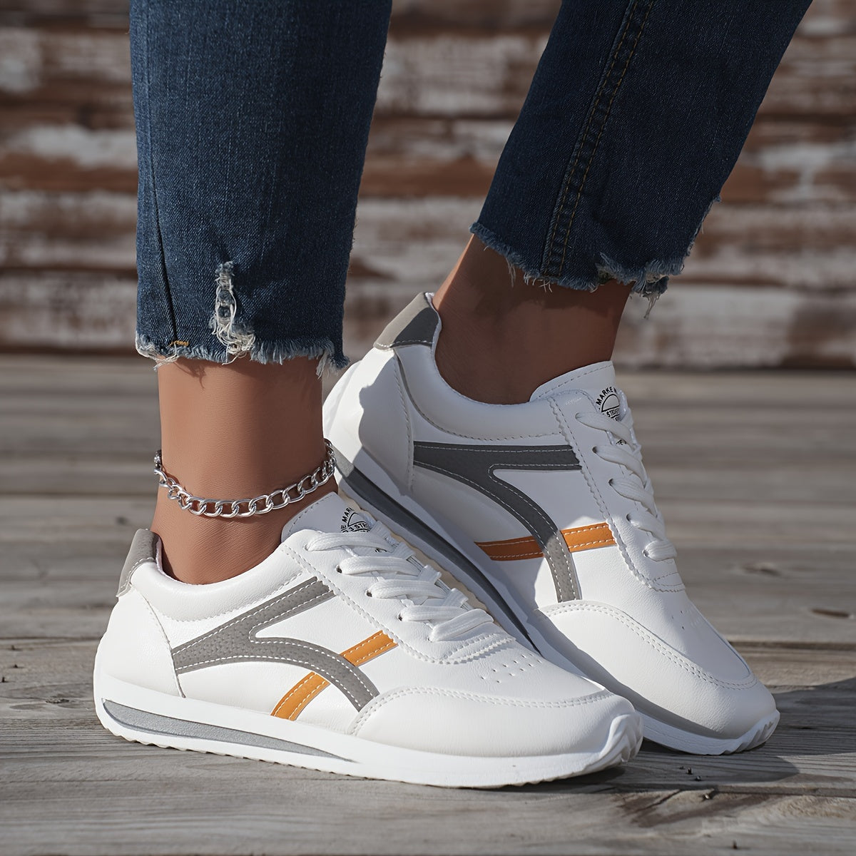 Women's Breathable Lightweight Casual Running Shoes with Rubber Sole