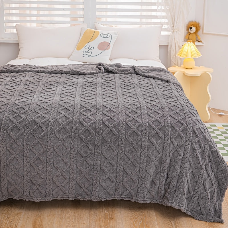 Manta de felpa Sherpa suave y cálida, gruesa, para sofá, cama, viajes, en varios colores