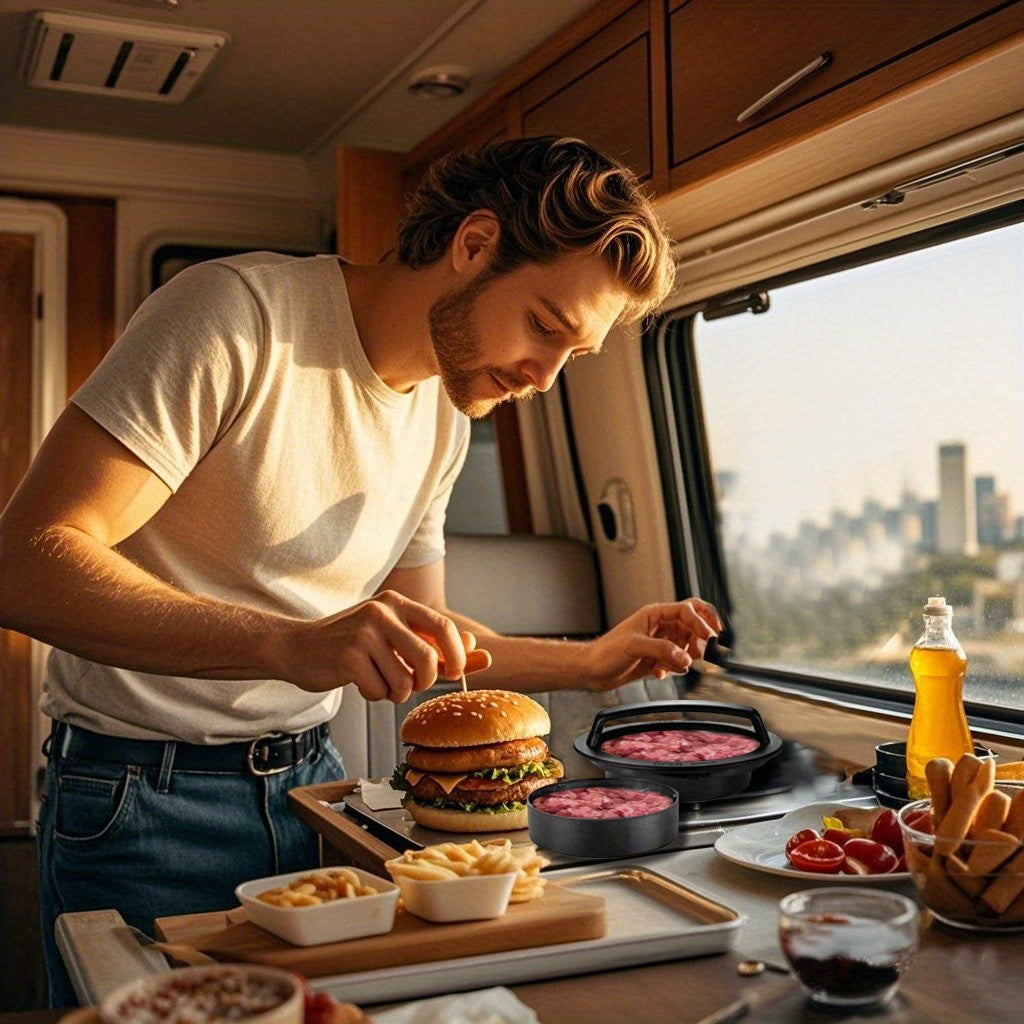 Kitchen Food Press Set Non-Stick Hamburger Patty Maker Mold