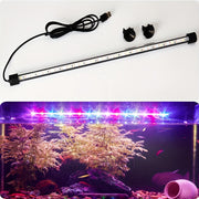 Aquarium LED Light Strip USB Submersible Mood Lighting 17-47cm with Suction Cups for Fish Tanks and Decorations