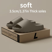 Uniseks EVA tormozsiz shimgichlar minimalistik chiziqli qulay slip-on poyabzal