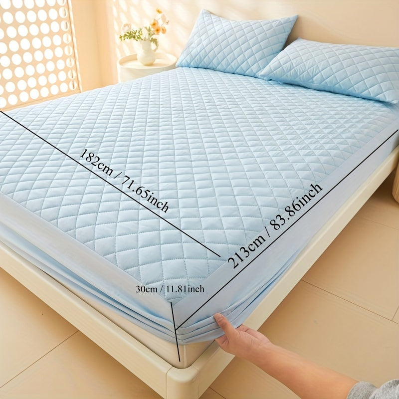 Waterproof Mattress Protector Fitted Sheet Stainproof Moistureproof Bed Cover for Dorms Hotels