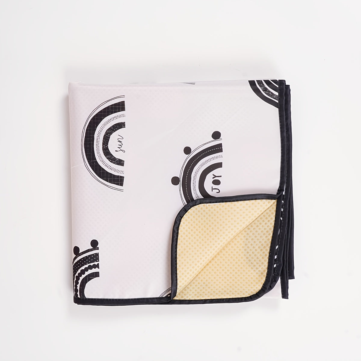 Non-Slip Waterproof Play Mat for Kids 109cm Square with Animal Print and Portable Picnic Blanket