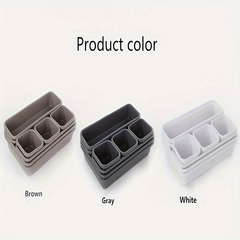 Eight-Piece Desktop Storage Organizer for Home and Office Drawers