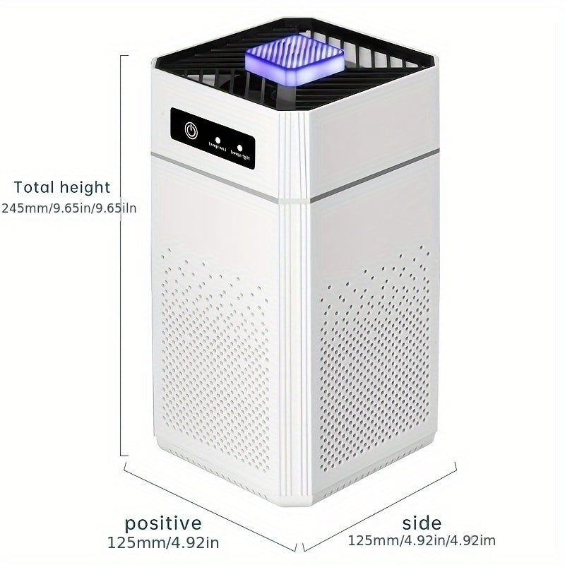 USB Air Purifier with 3 Odor Elimination Levels for Home Office Bedroom Desktop