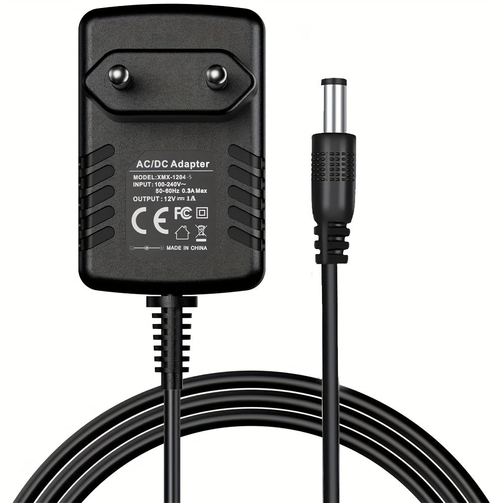 12V 1A AC/DC Quvvat adaptori zaryadkasi CCTV kameralar, LED chiroqlar, routerlar, switchlar va hub'lar uchun