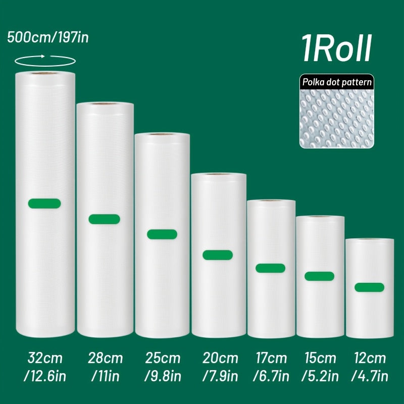 5m BPA-bepul vakuum yopishtiruvchi rulonlar, yirtiqlarga chidamli, hidga qarshi, Sous Vide taom tayyorlash uchun