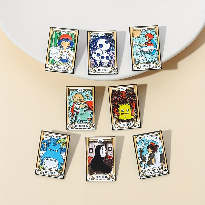 Movie-Themed Brooches Set of 8 or 14 Cartoon Character Decorations for Backpacks Clothing