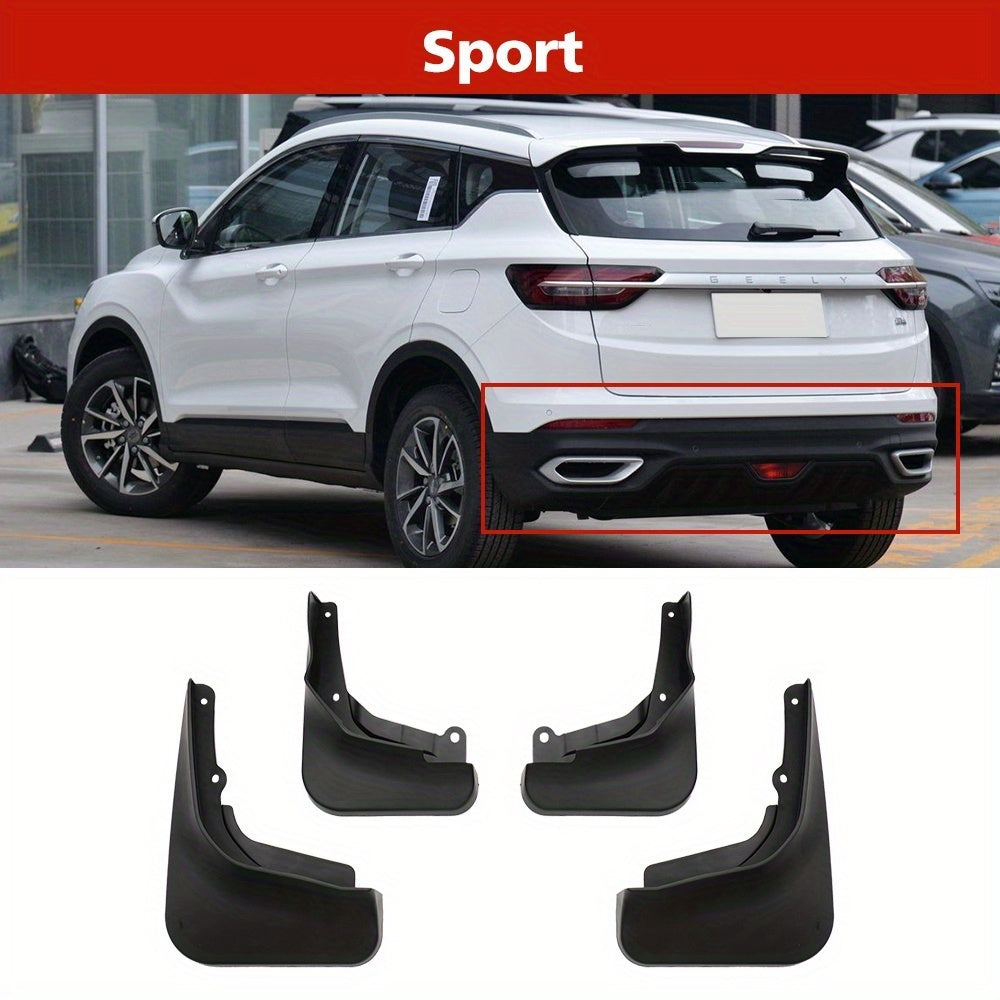 Avtomobil fender loyqalar to'plami 4 dona suvni to'suvchi himoya uchun SUV uchun qora bardoshli