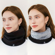 Ayollar uchun kuz qish issiq to'qilgan bo'yinbog' fleece bilan qoplangan cheksiz sharf bir xil rang