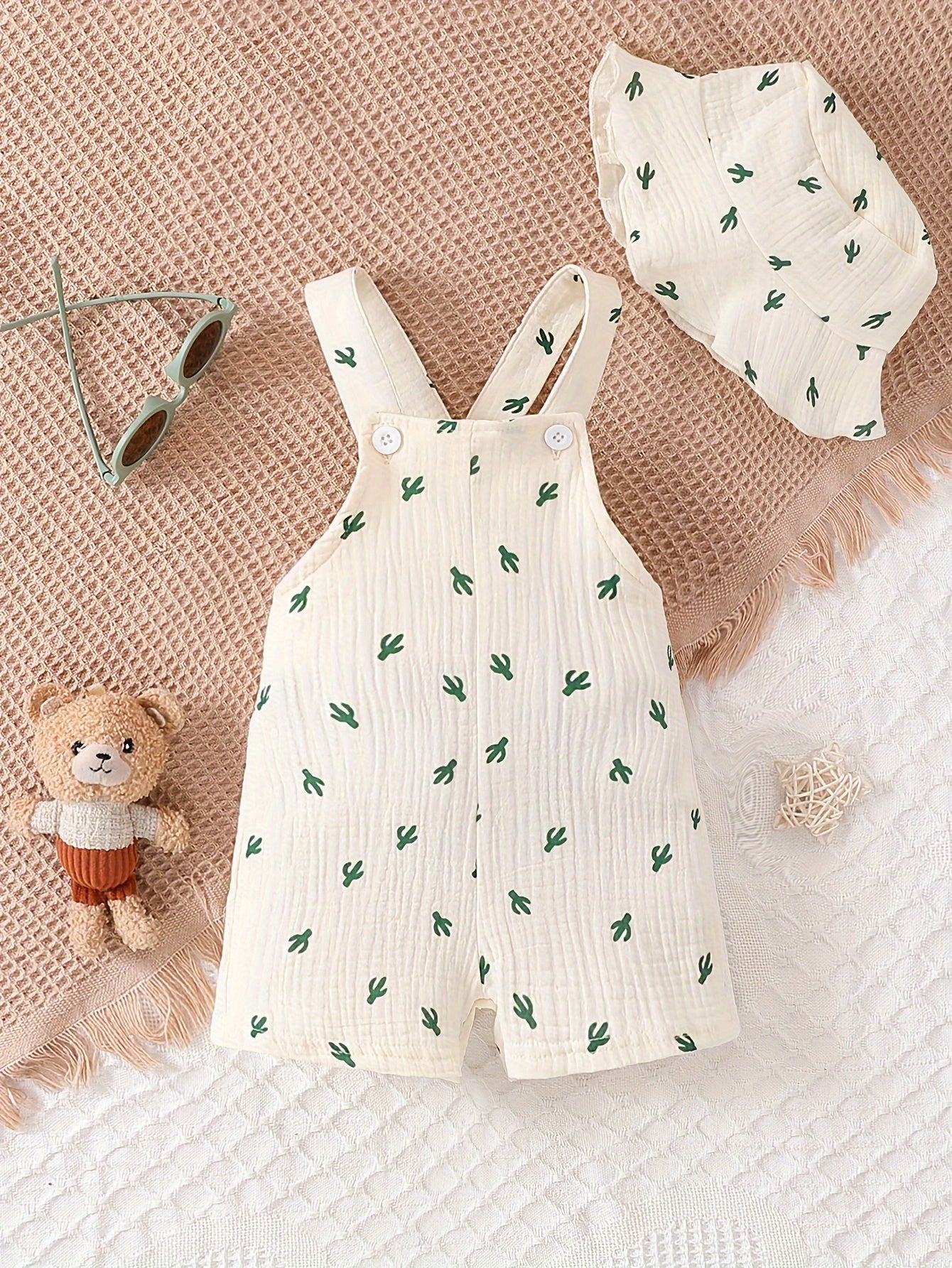 Boys Cotton Floral Bodysuit for Baby and Kids Spring Summer Fall