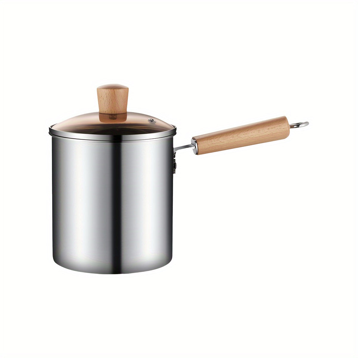 Freidora de acero inoxidable compatible con inducción olla de cocina multifunción que ahorra aceite