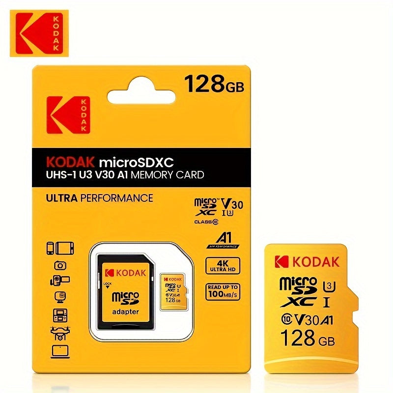 Yellow Digital Memory Card 32GB 64GB 128GB for Camera and Device