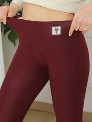 Leggings con estampado de gatos y forro de felpa con control de abdomen para mujeres