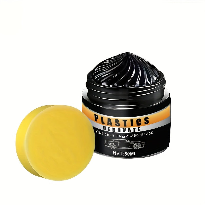 универсальный восстанавливающий паста для шин и пластика для автомобиля черный глянец для внешних и внутренних работ