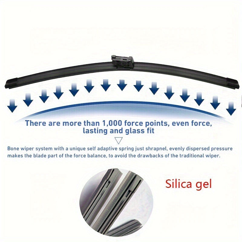 Front Windshield Wiper Blades for Sedan Rear Window Brush Accessories