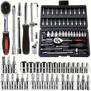 Automotive Repair Tools Set With Ratchet and Screwdrivers for Cars and Motorcycles