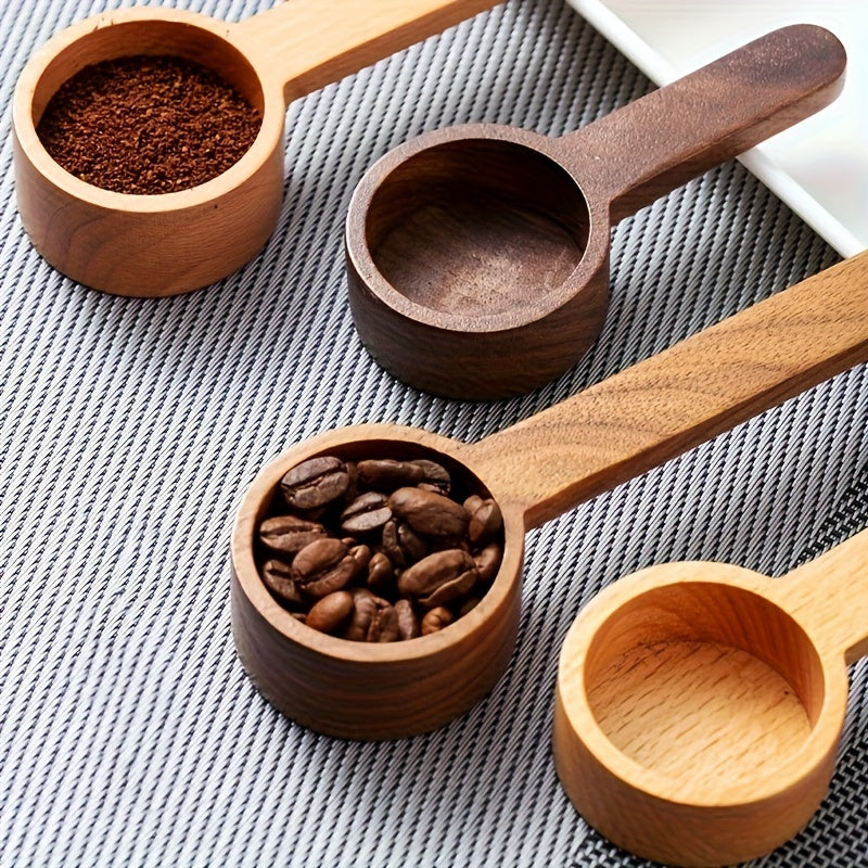 Solid Wood Measuring Spoon for Coffee and Powder, Accurate Kitchen Tool