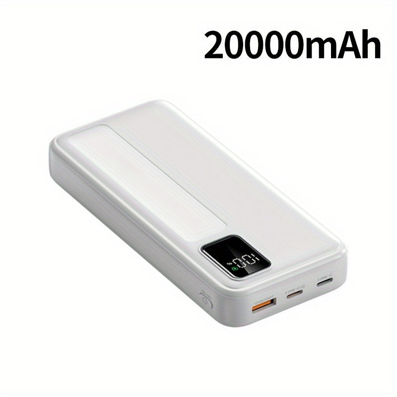 20000mAh Portable Power Bank Fast Charging LED Display for iPhone Android Outdoor