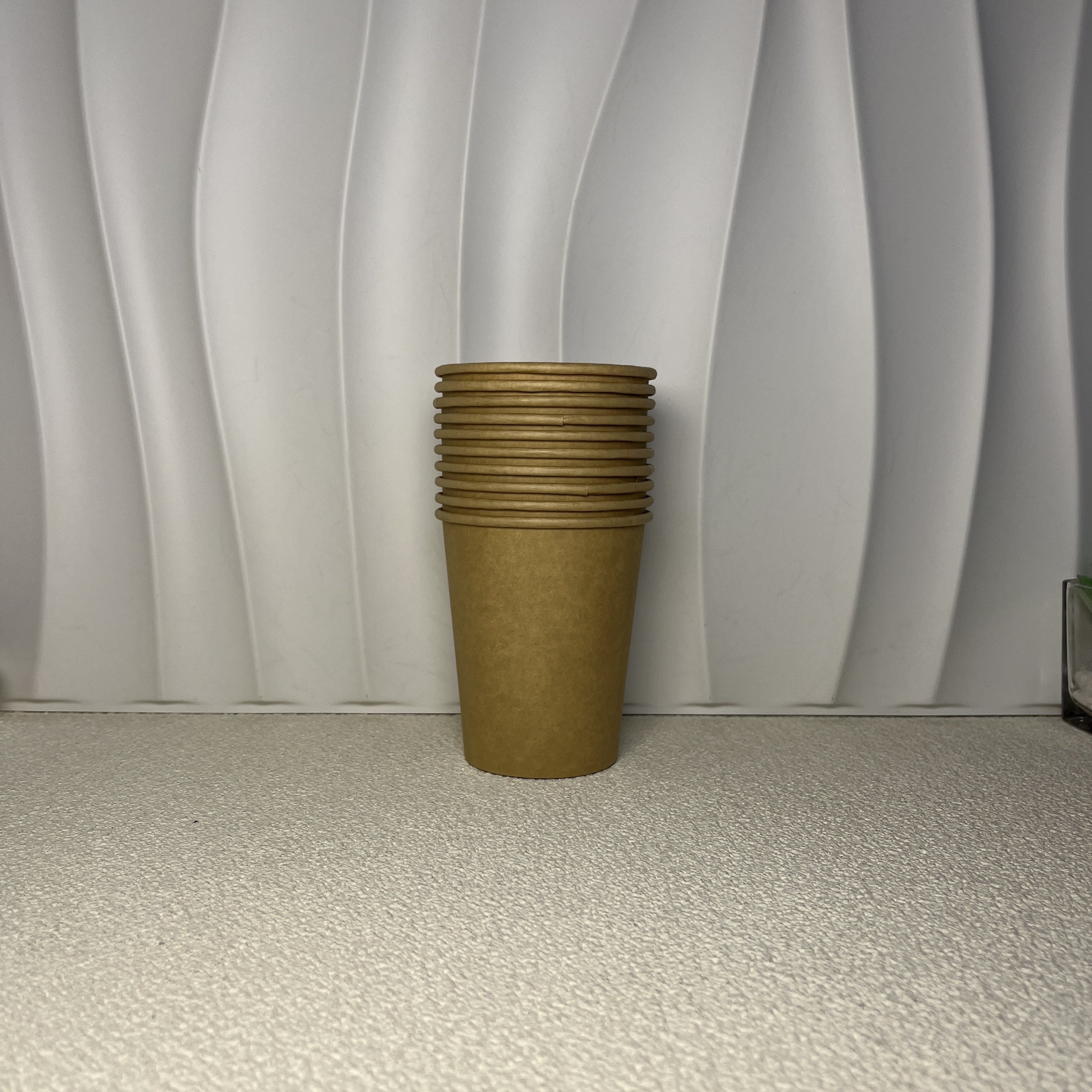 Pack of 50 Thickened Disposable Kraft Paper Cups 7/8 Oz for Coffee and Beverages