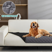 Waterproof Machine Washable Pet Blanket with Stain-Resistant Checkered Pattern for Furniture Beds and Sofas