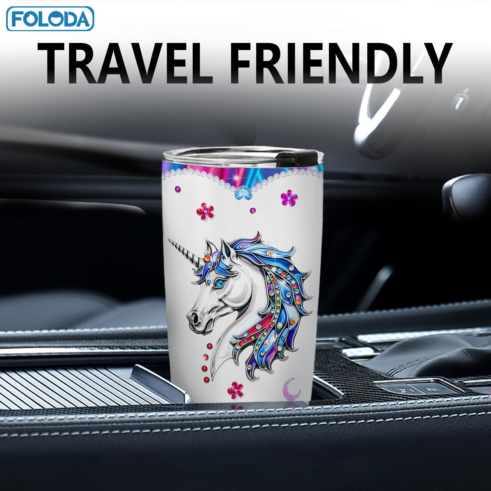 Unicorn Tumbler for Women with Funny Saying 20oz Reusable Drinkware