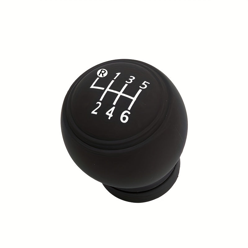 Universal Silikon Gear Shift Knob Cover Qattiq yopishmaydigan chang yopadigan qora oq tikuvlar bilan